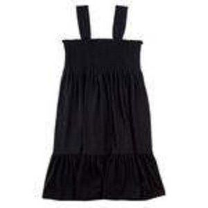*Sun Dress Emily West sz 14 Black Ruffle Smocked Sleeveless Shirred Summer Girls